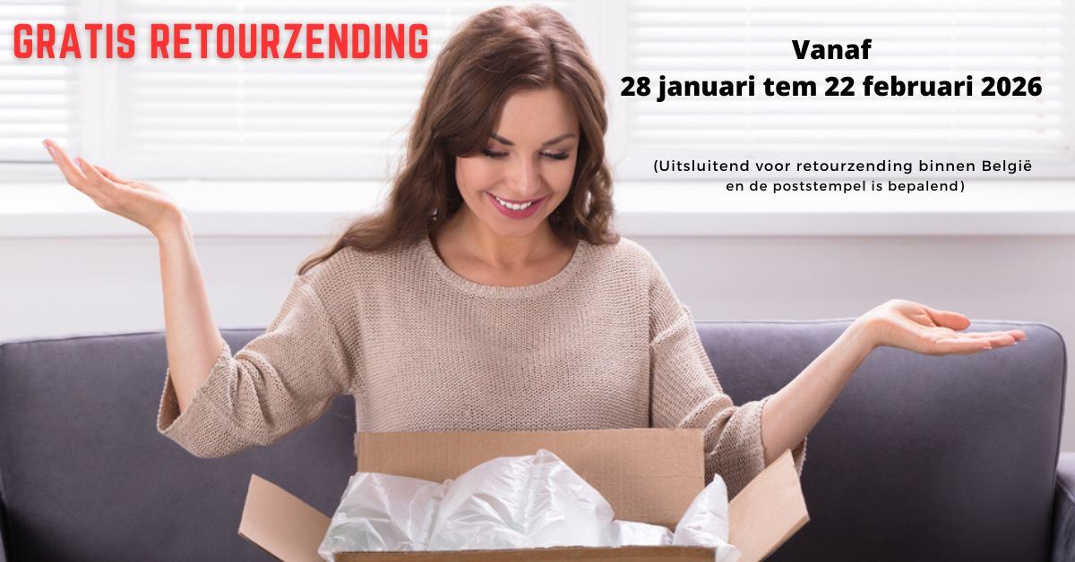 Actie, gratis verzending, van 28 januari t.e.m. 22 februari 2026.